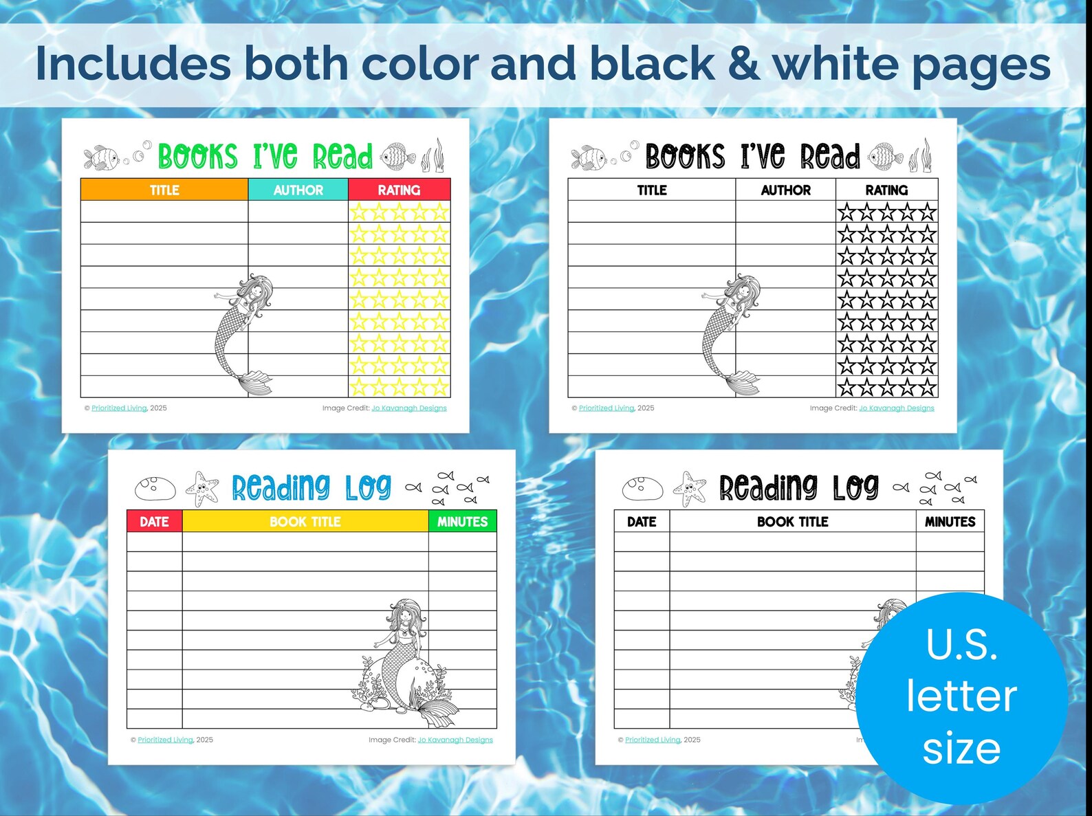 Reading Tracker Map Printable: Mermaid Theme | Kids Reading Log ...