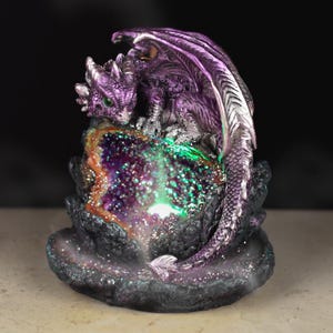 Fantasy LED Backflow Incense Burner - Crystal Baby Dragon