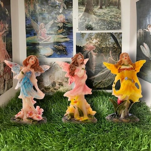 Figura coleccionable de hada de las flores: hada de la pradera