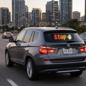 Enseigne publicitaire à défilement à LED, contrôle de l'application RVB, Bluetooth personnalisable, motif de texte à faire soi-même, animation d'affichage programmable pour voiture 5 V