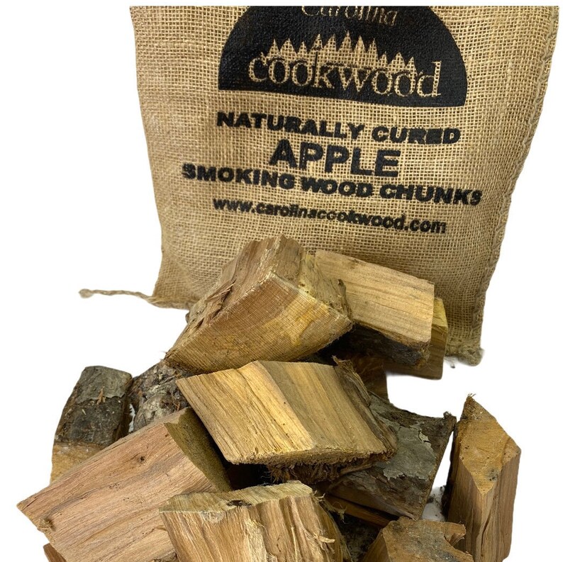 Apple Wood Chunks For Smoking BBQ Cooking Naturally Aged by Etsy