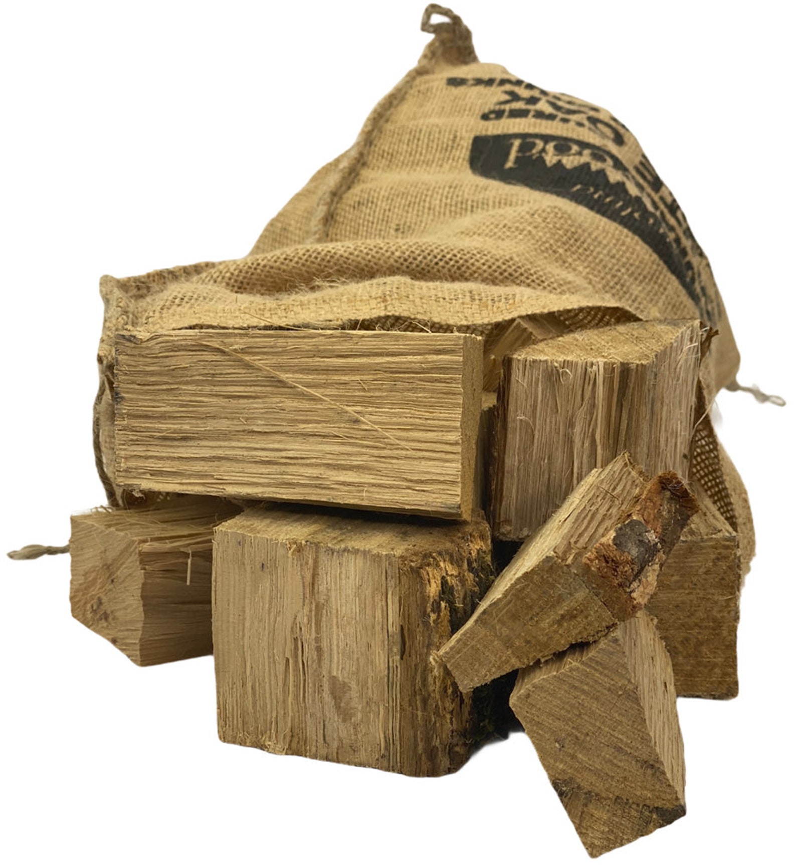 White Oak Wood Chunks For Smoking BBQ Cooking Naturally Aged Etsy