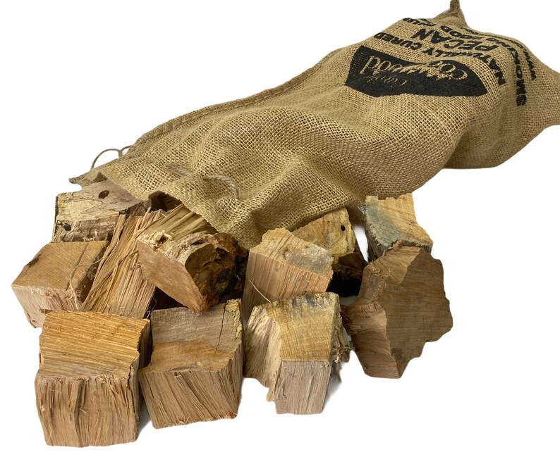 Pecan Wood Chunks For Smoking BBQ Cooking Naturally Aged by Etsy