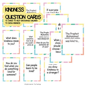 72 Islamic Flash Cards Printable  I  Sunnah and Kindness  I  Prophet Muhammad Learning  I  Islamic Homeschooling   I  Madrasa Resources