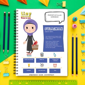 Prophet Sulaiman Aktivitätsbuch für Kinder I Druckbares I Islamisches Lernen I Freizeitaktivitäten I Homeschool I Islamschule
