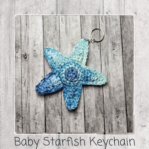 Baby Starfish Crochet Keychain PDF Pattern Download