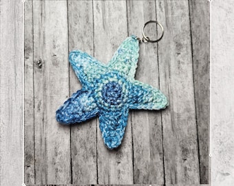 Baby Starfish gehaakte sleutelhanger PDF-patroon downloaden
