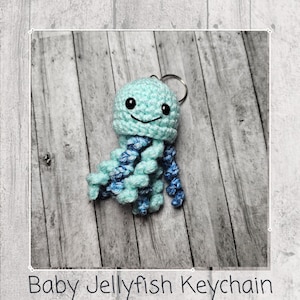 Baby Jellyfish Crochet Keychain PDF Pattern Download