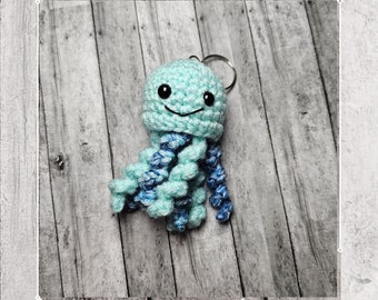Baby Jellyfish Crochet Keychain PDF Pattern Download