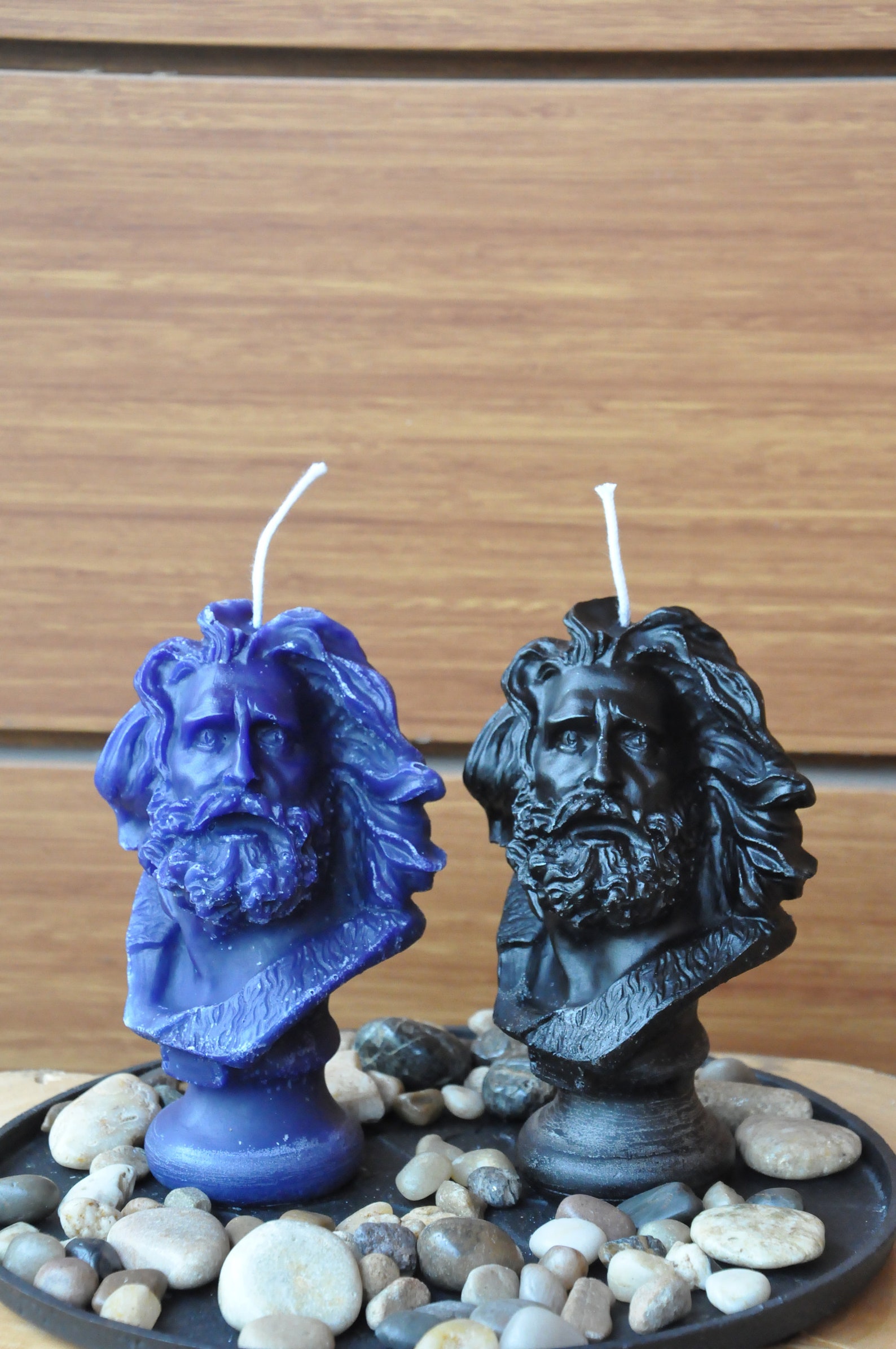 LARGE Zeus Candle Greek Sculpture Candle Male Bust Candle Etsy