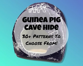 Guinea Pig Hide - Fleece Hide - Guinea Pig Bed - Guinea Pig House - Cave Hide - Cage Accessories - Small Animal Hide