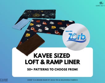 Guinea Pig Loft & Ramp Liners Made With Zorb® - Kavee Cage Size - Pet Bedding - Guinea Pig Cage - Fleece Cage Liner