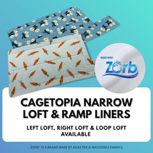 Guinea Pig Cage Liner: Narrow Loft, Zorb Absorbent Fleece - Cagetopia Size