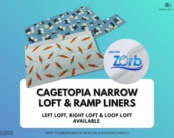 Guinea Pig Cage Liner: Narrow Loft, Zorb Absorbent Fleece - Cagetopia Size