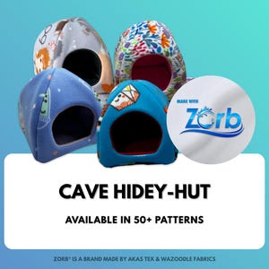 Guinea Pig Hide - Cave Hide - Guinea Pig Fleece Bed - Cage Accessories - Small Animal Hide - Play Hide