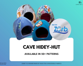 Guinea Pig Hide - Cave Hide - Guinea Pig Fleece Bed - Cage Accessories - Small Animal Hide - Play Hide