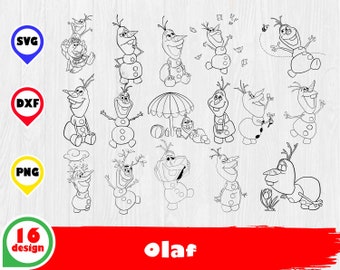 Download Olaf Layered Svg Etsy