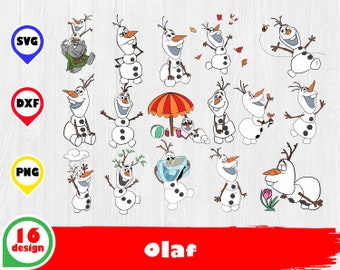 Download Olaf Layered Svg Etsy