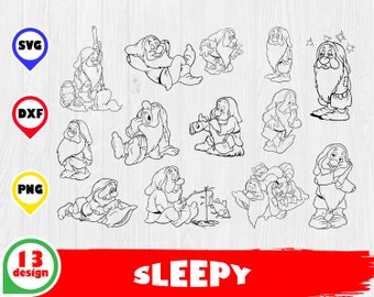 Download Dwarf Sleepy Svg Etsy