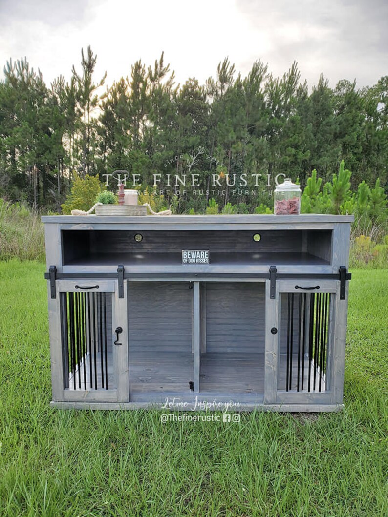 BEST Easy Lock and Removable Divider Custom Dog Crate Etsy