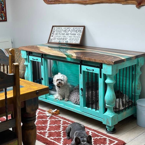 BEST Easy Lock and Removable Divider Custom Dog Crate Etsy