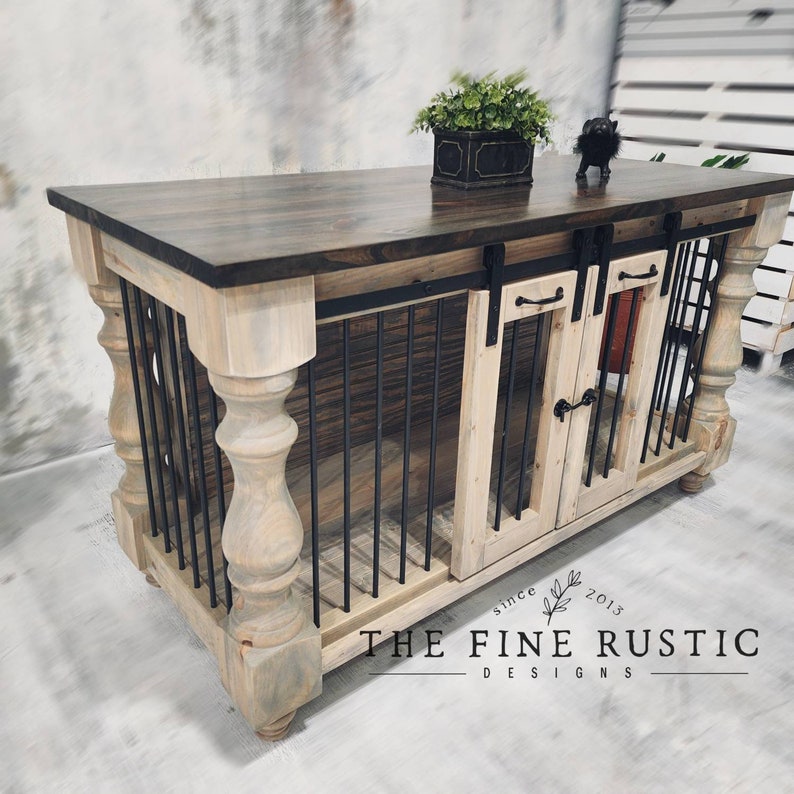 The Fine Rustic Custom Dog Crate Handmade Original / Custom Etsy