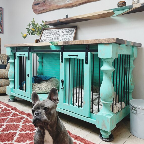 The Fine Rustic Custom dog crate Handmade Original / Custom Etsy