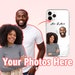 Custom photo iPhone phone case, Personalized photo gifts, Custom photo phone case gift, Birthday gift for her