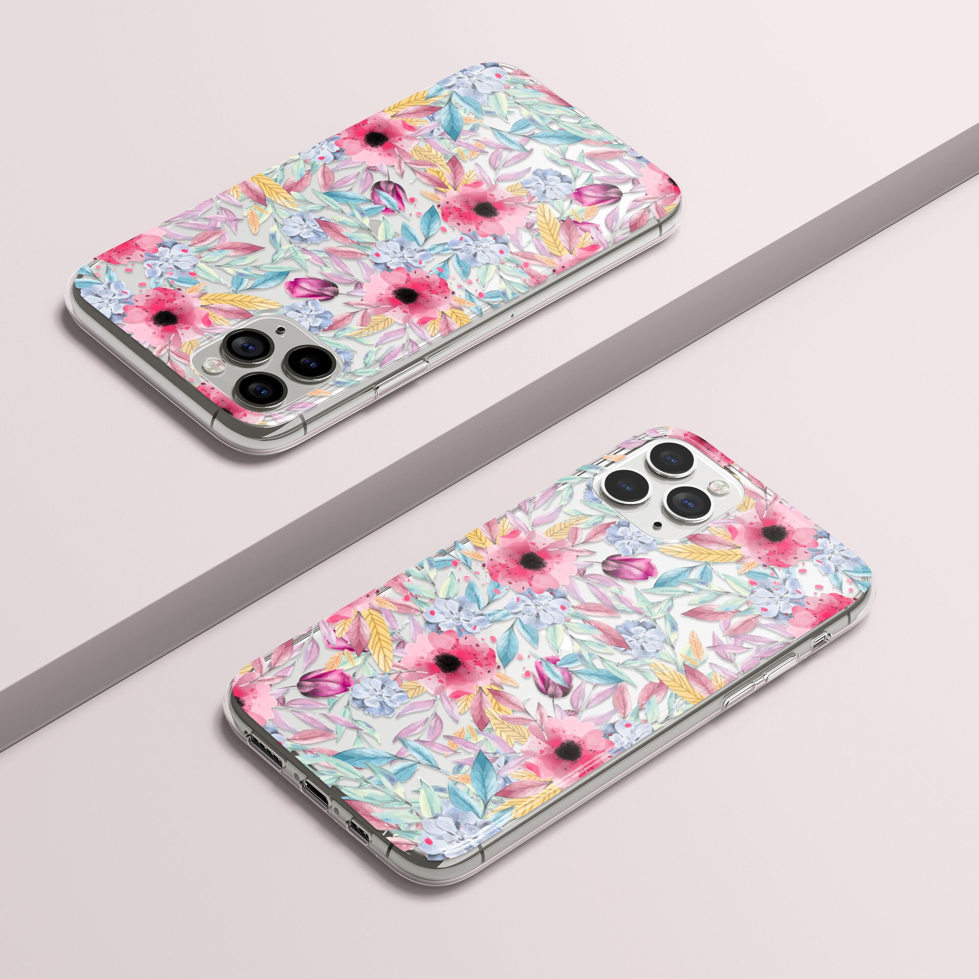 IPhone aesthetic phone case Retro phone case Flower phone Etsy