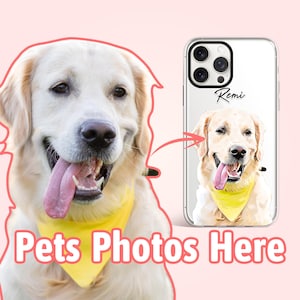 Custom dog iPhone phone case, Personalized dog gifts, Dog lover memorial gift for dog mom, Dog dad and dog owner gift, PF03