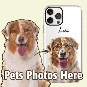 Custom dog iPhone phone case, Personalized dog gifts, Dog lover memorial gift for dog mom, Dog dad and dog owner gift, Gift for friend, PF04