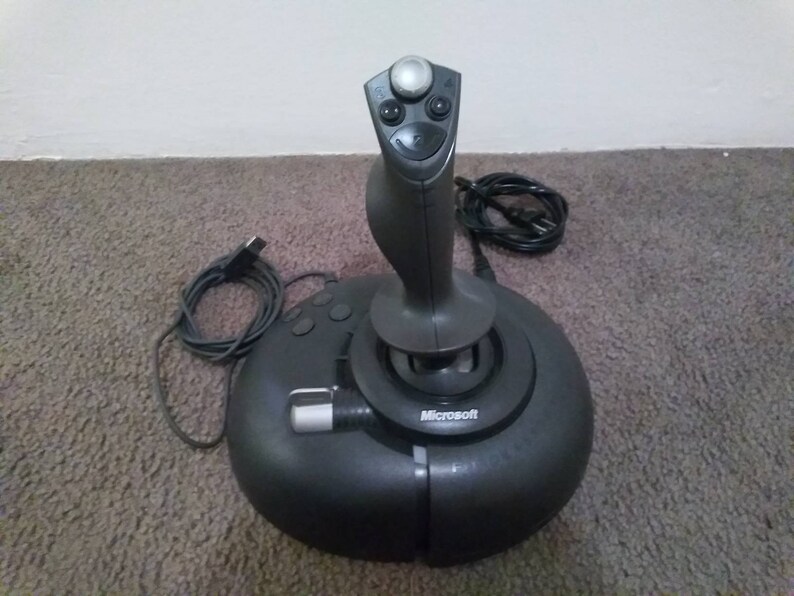 Microsoft Sidewinder Force Feedback 2 Joystick Etsy