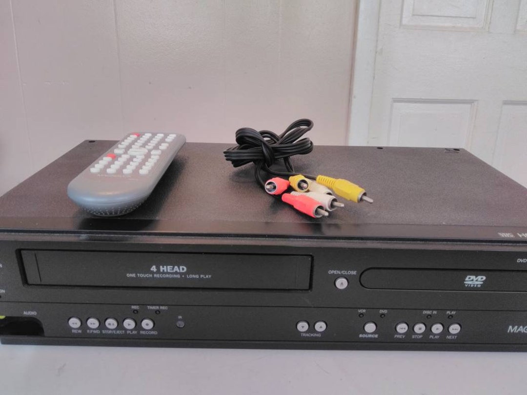 Magnavox Dvd Player VCR Combo With Remote Control Etsy
