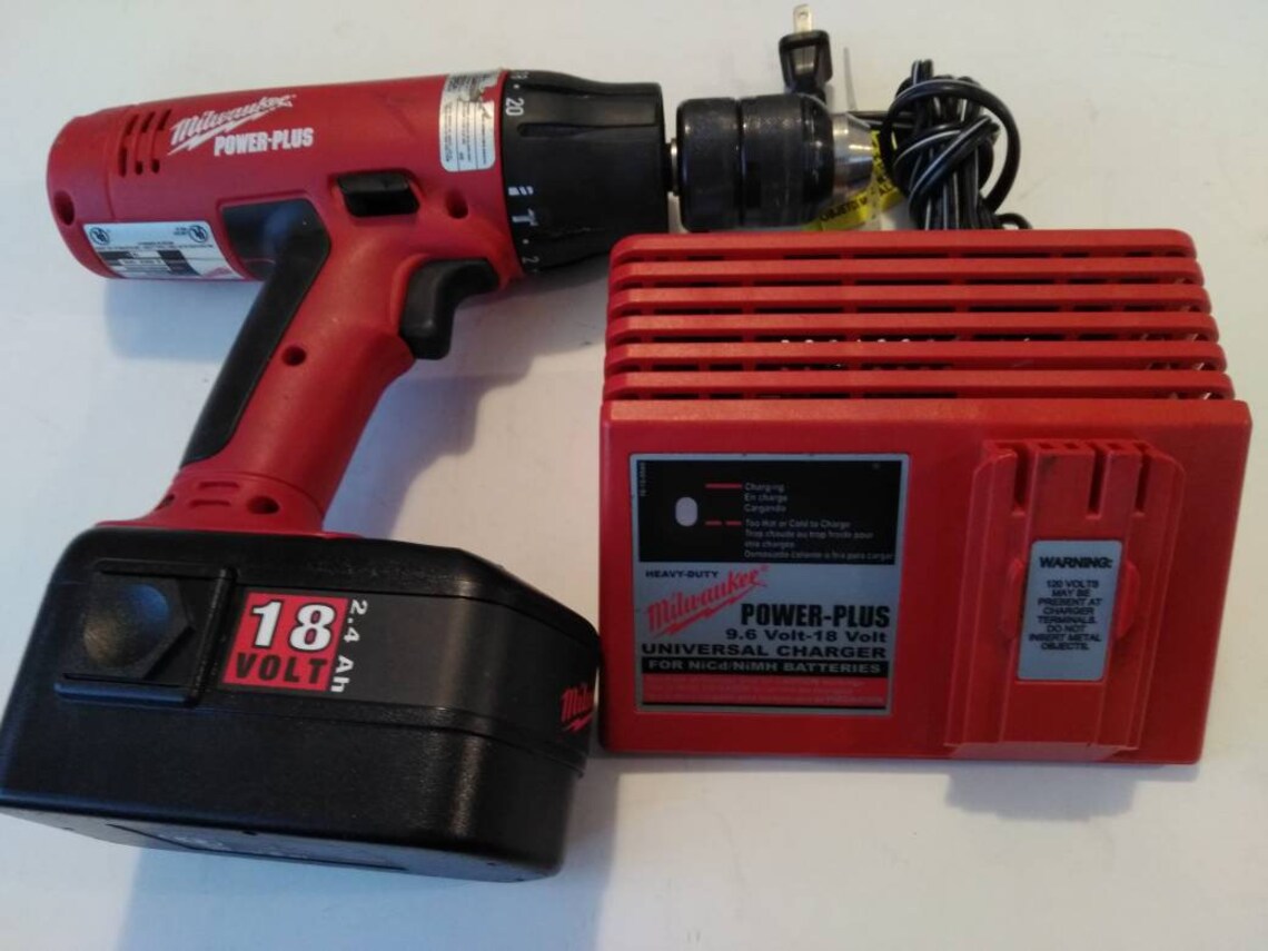Milwaukee 18 Volt Power Plus Drill Etsy