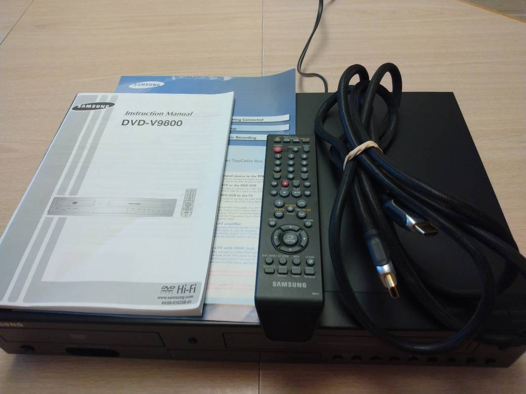 Samsung DVDV9800 DVD Player VCR Combo With Remote Control Etsy