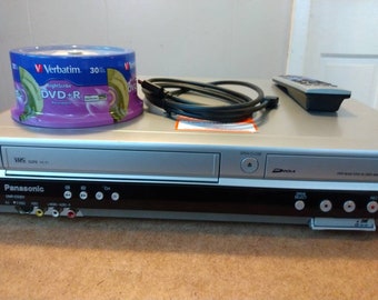 Panasonic DVD Recorder VCR Combo With Remote Control