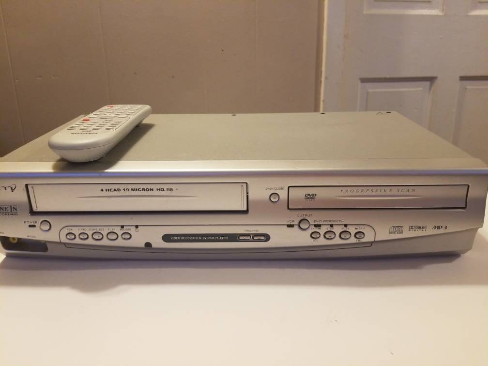 Sylvania DVD VCR Combo VHS Player Recorder w/ 4 Disney + Marvel