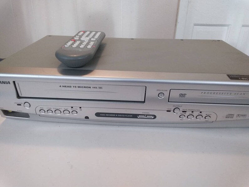 Sylvania DVD Player VCR Combo With Remote Control Etsy