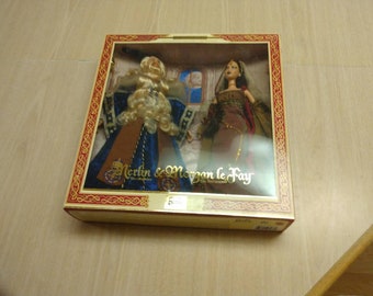 Merlin and Morgan le Fay Magician and Enchantress Barbie Dolls Factory Sealed