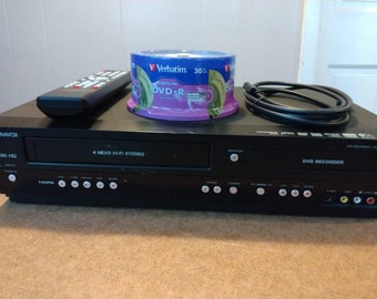 Magnavox DVD Recorder VCR Combo With Remote Control