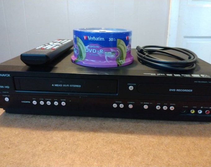 Magnavox DVD Recorder VCR Combo With Remote Control Etsy