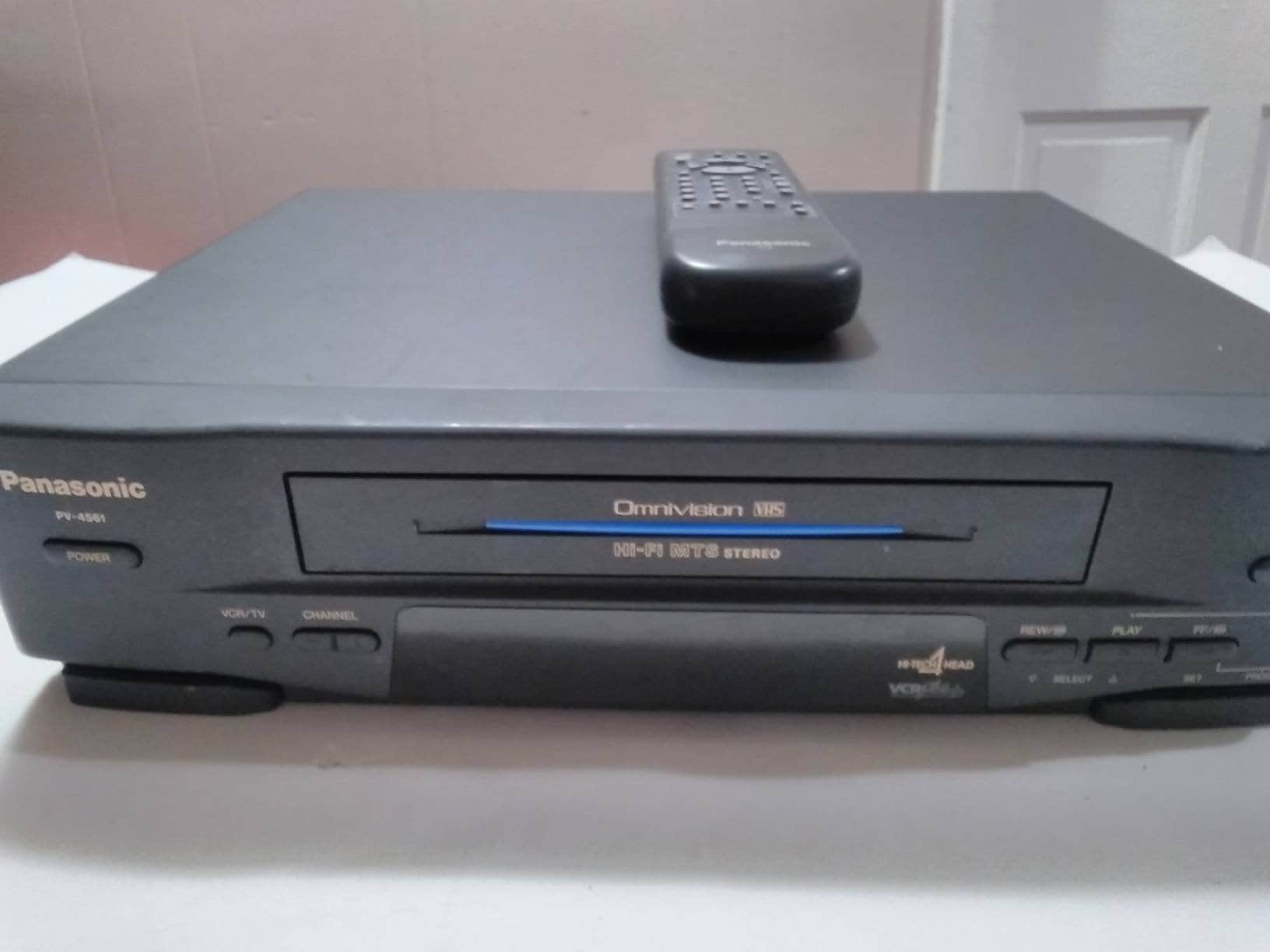 Panasonic VCR Video Cassette Recorder With Remote Control Etsy