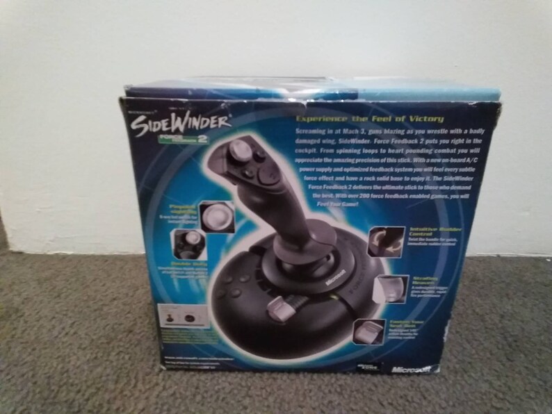 Microsoft Sidewinder Force Feedback 2 Joystick Etsy