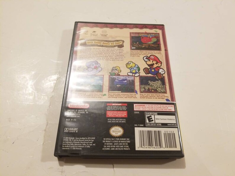 Paper Mario Thousand Year Door Gamecube Etsy