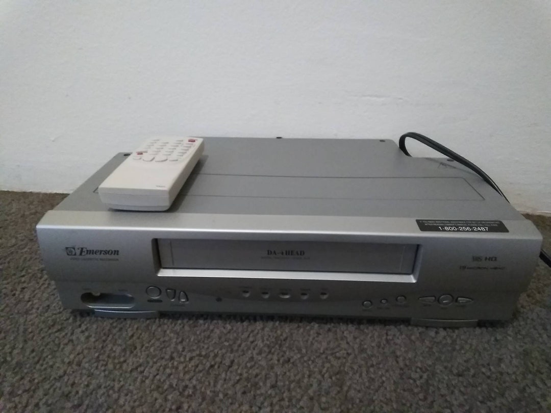 Emerson DA 4 Head VCR With Remote Control Etsy