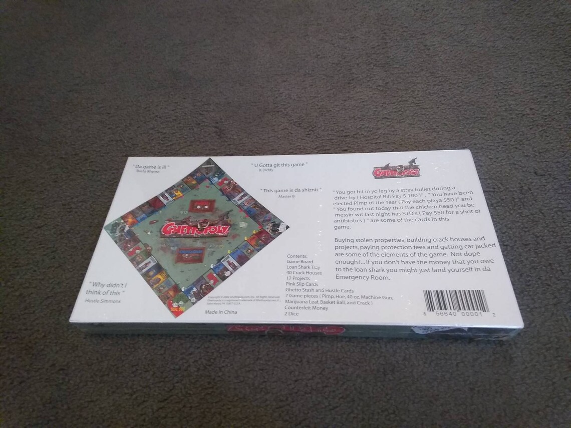 Ghettopoly Board Game Factory Sealed Etsy
