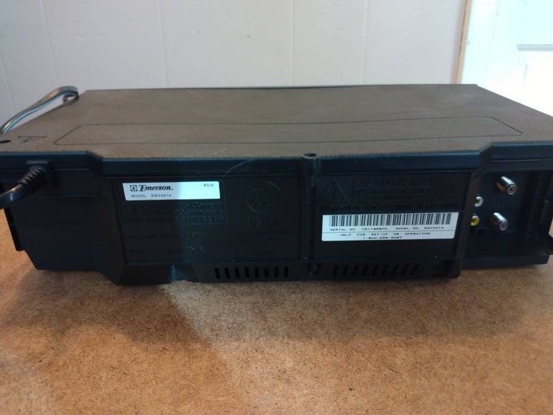 Emerson DA 4 Head VCR Video Cassette Recorder No Remote Control Etsy