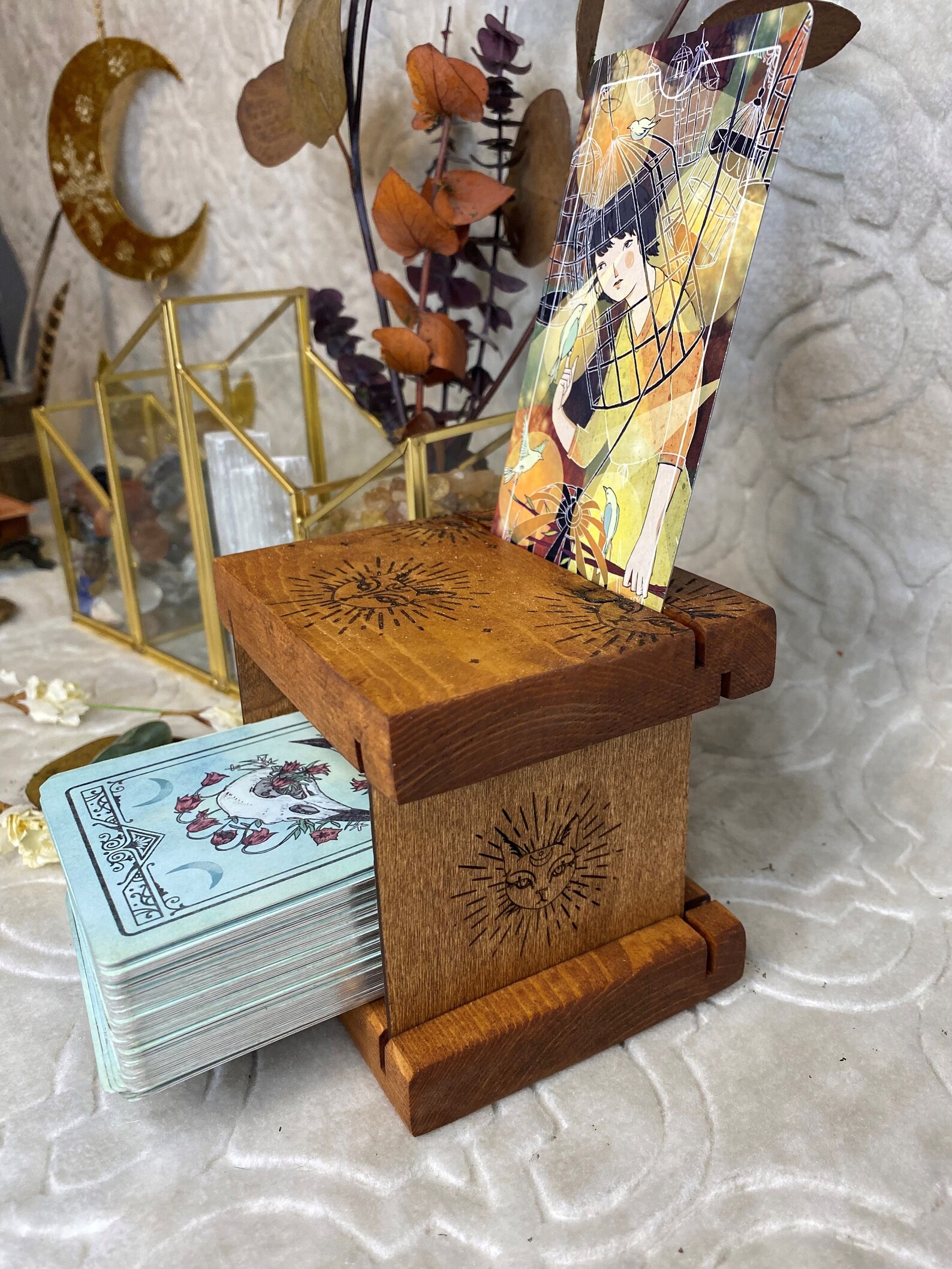 Tarot Card Holder Card of the Day Oracle Card Holder Tarot Etsy