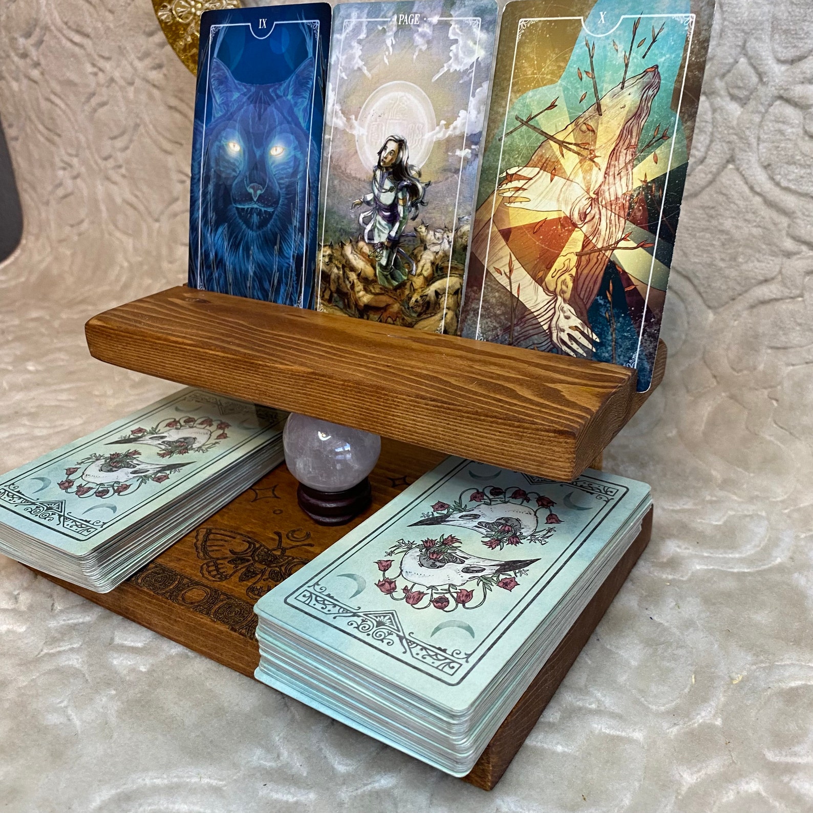 XL Tarot Card Holder, Tarot Deck Storage, Oracle Card Holder, Reiki