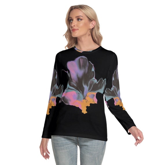 Night Blossom Women's Oversize O-neck 